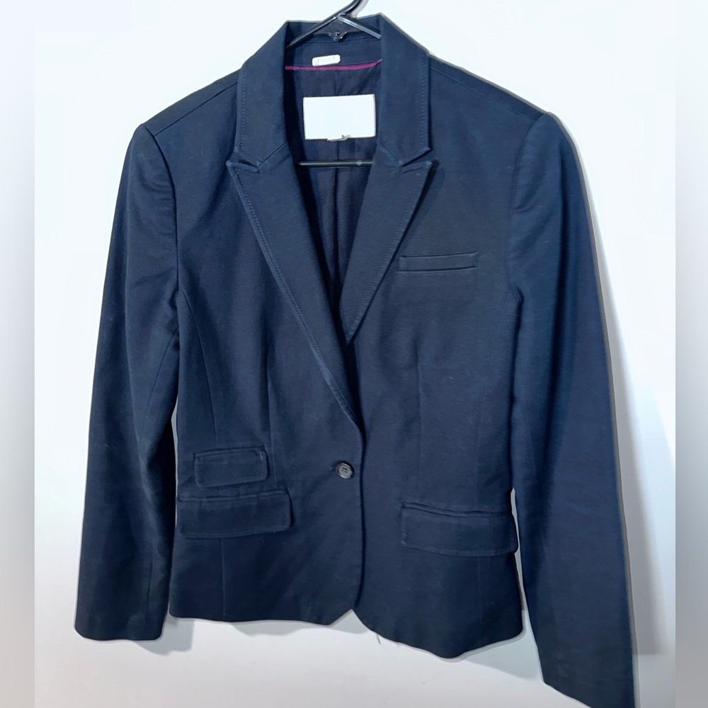 Banana Republic Blazer Size 6 Navy Blue